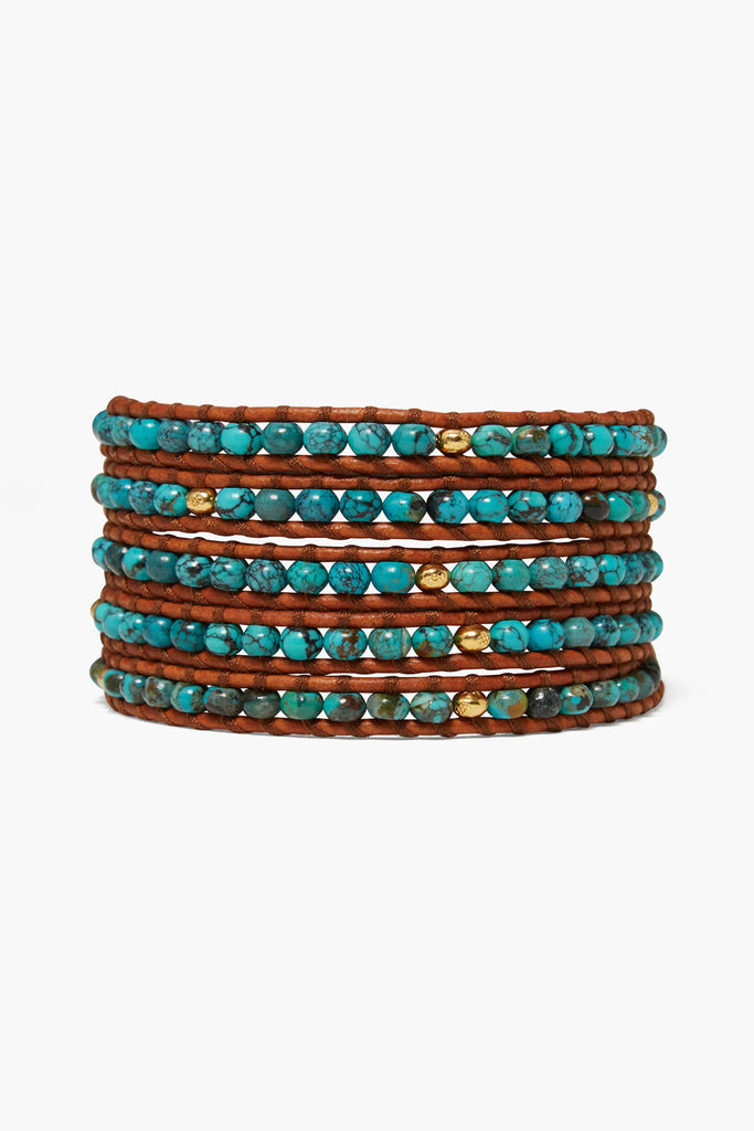 Chan Luu - Denali Wrap Bracelet, Turquoise