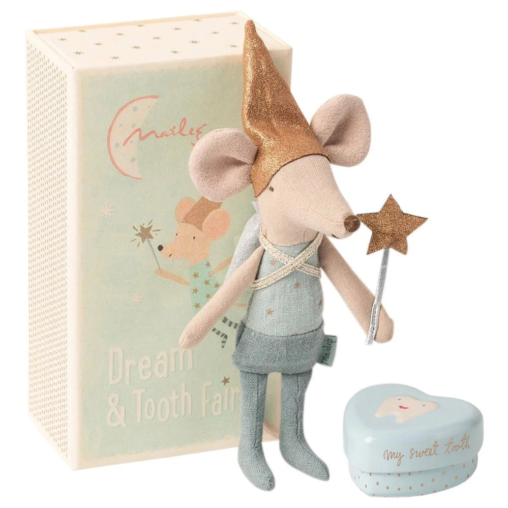 Maileg - Dream & Tooth Fairy Mouse with Metal Heart
