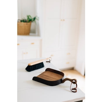 Millstream Home - Wood and Leather Dustpan