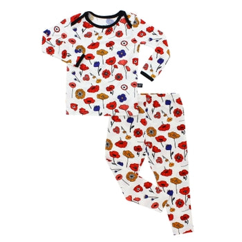 Peregrine Kidswear - Mod Poppy Two-Piece Bamboo Pajamas
