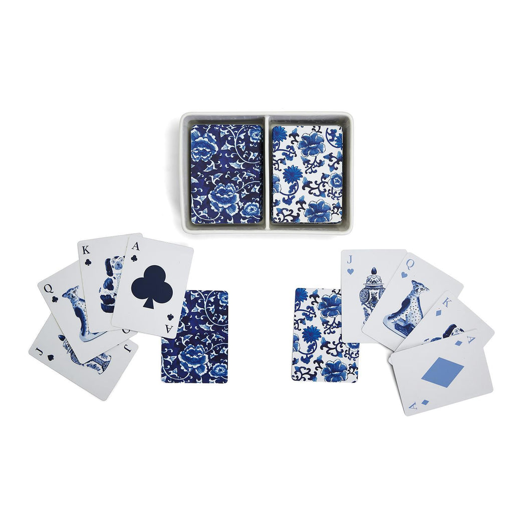 Two's Company - Chinoiserie Double Deck Playing Cards