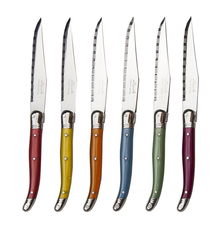 Kiss That Frog - Laguiole Knives Rainbow (Set of 6)