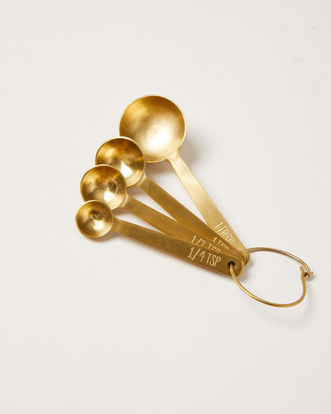 Farmhouse Pottery - Stowe Measuring Spoons - Brushed Gold