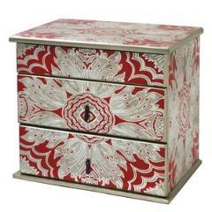 Arcadia Home - Reverse - Painted Jewelry Box in Tomato
