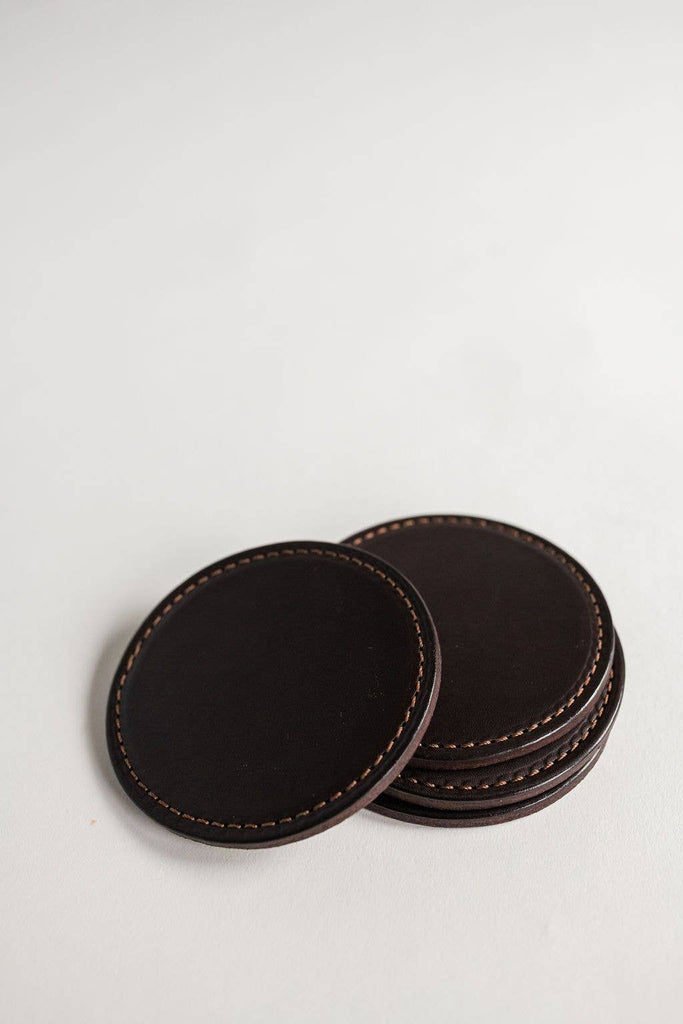 Millstream Home - Leather Coasters (Set of 4)