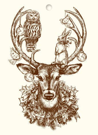 Alexa Pulitzer - Christmas Deer Gift Tags