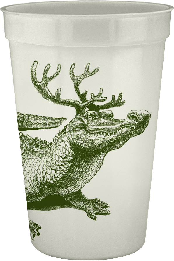 Alexa Pulitzer - Christmas Gator 16oz Pearlized Cups