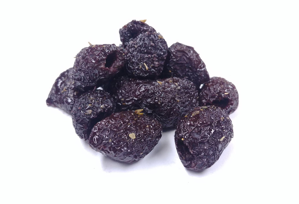 Vivapura - Black Botija Olives, Herbed and Plain, Pitted 8 oz