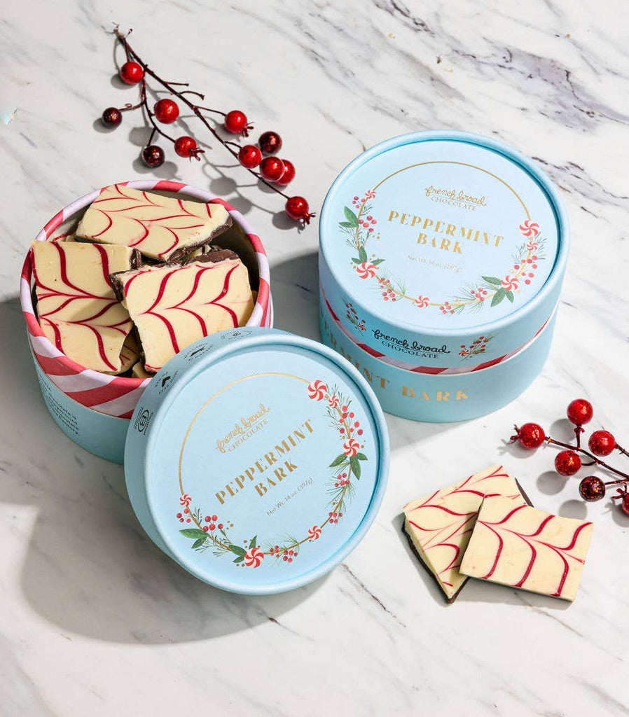 French Broad Chocolate - Peppermint Bark - 14oz