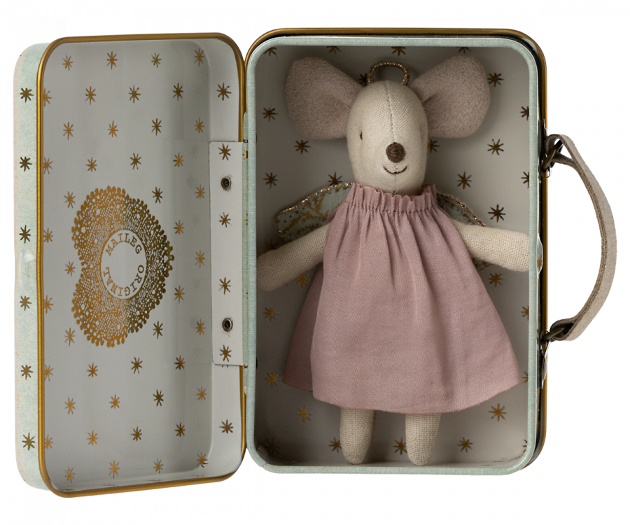 Maileg - Angel Mouse In a Suitcase