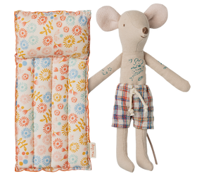 Maileg - Beach Mouse w Air Mattress, Dad