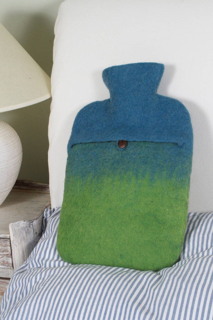 Panchamama - Hand Felted Sheep Hot Water Bottle Cover with 2L Bag