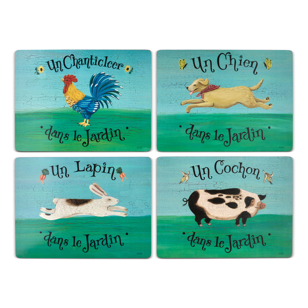 Pimpernel -Dans le Jardin Placemats - Set of 4