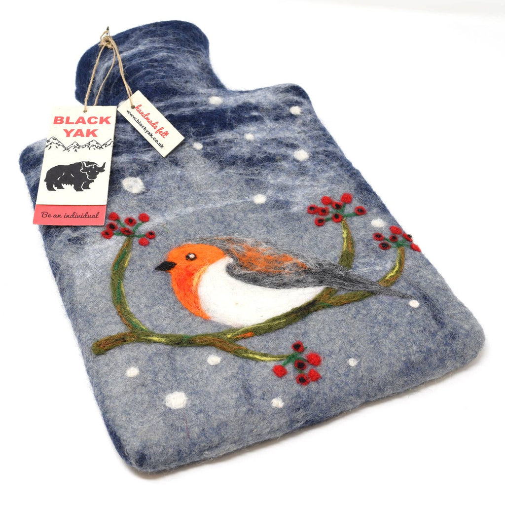 Robin Felt Hot Water Bottles - Fair Trade
