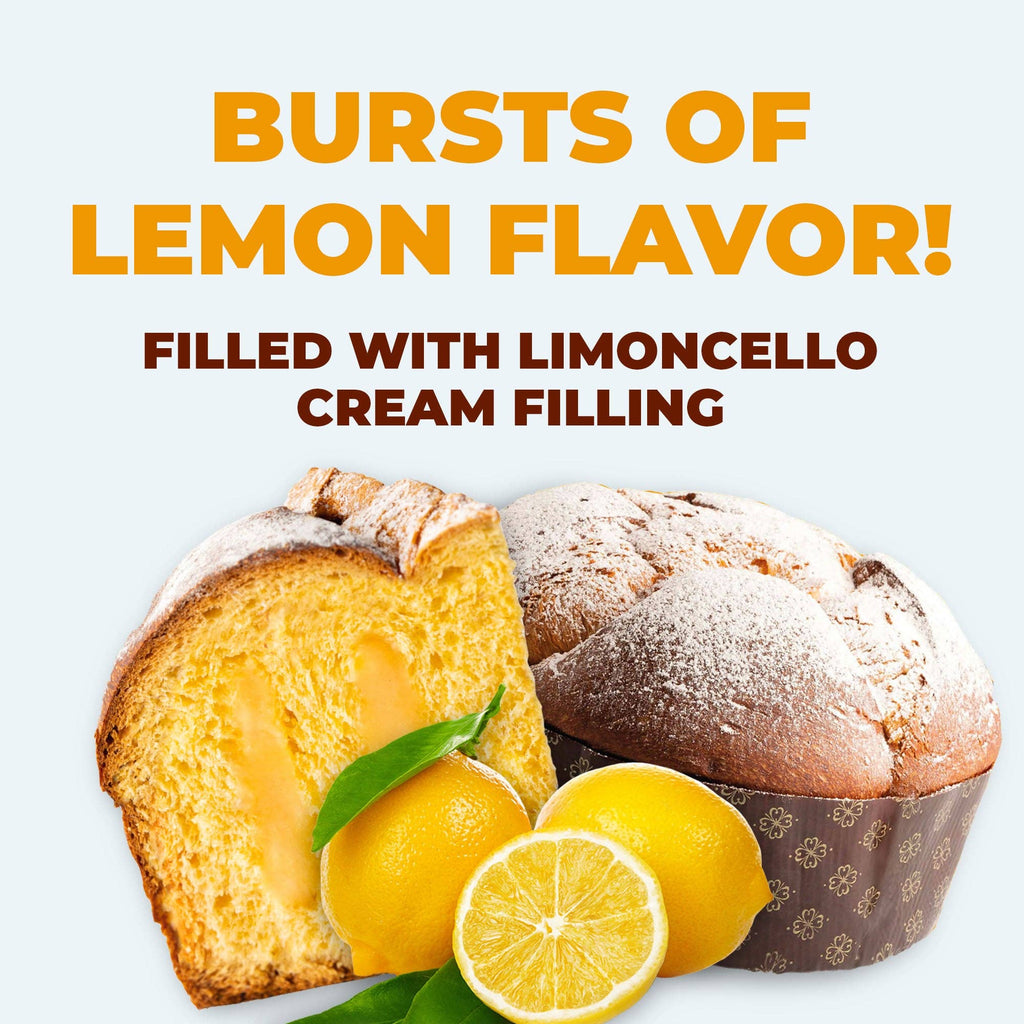 Food To Live - Vergani Limoncello Panettone - 750g (1.65 lb)