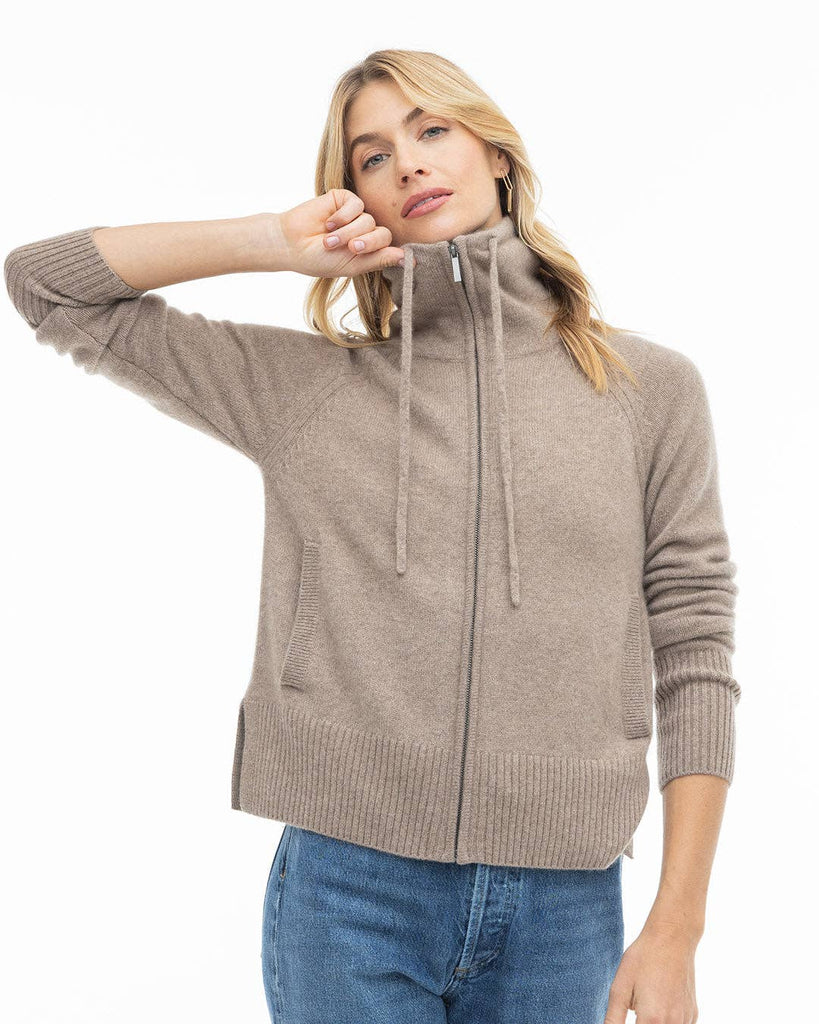 Pura Cashmere - Cashmere Drawstring Cardigan