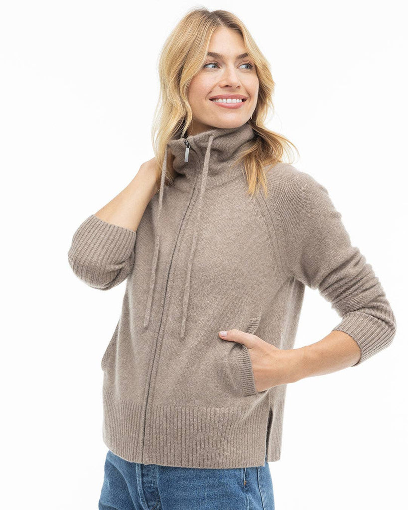 Pura Cashmere - Cashmere Drawstring Cardigan