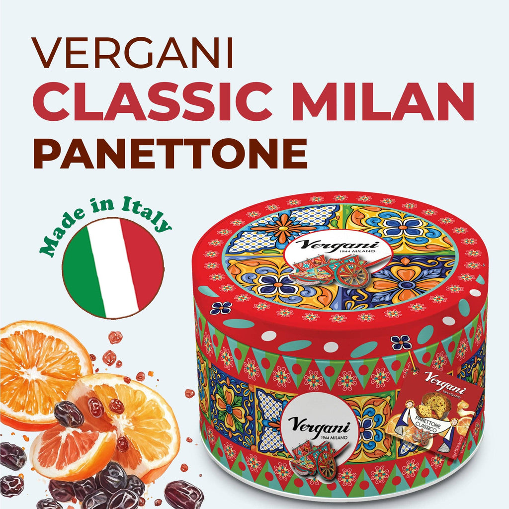 Food To Live - Vergani Classic Milan Panettone -750g (1.65 lb)
