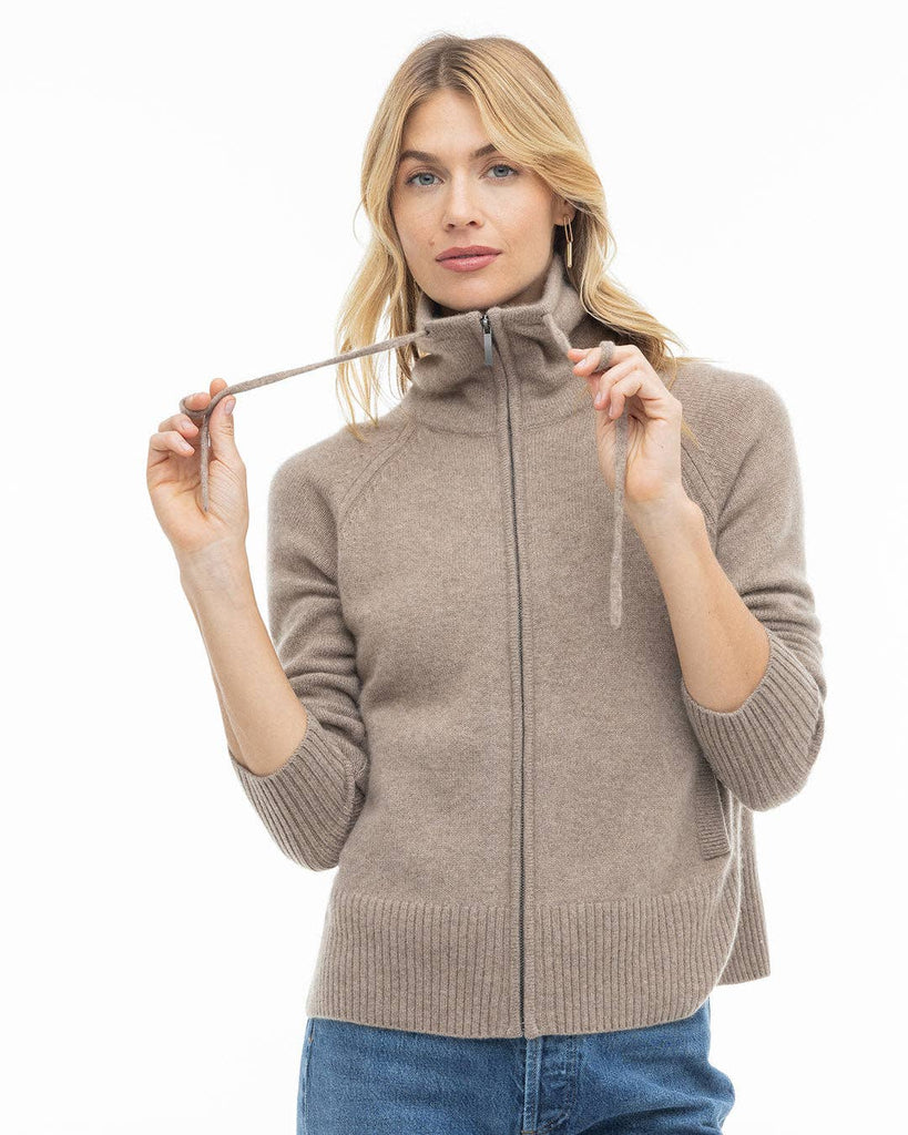 Pura Cashmere - Cashmere Drawstring Cardigan