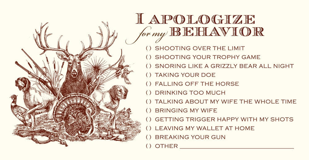 Alexa Pulitzer - Hunting Behavior Monarch Apology Notecards