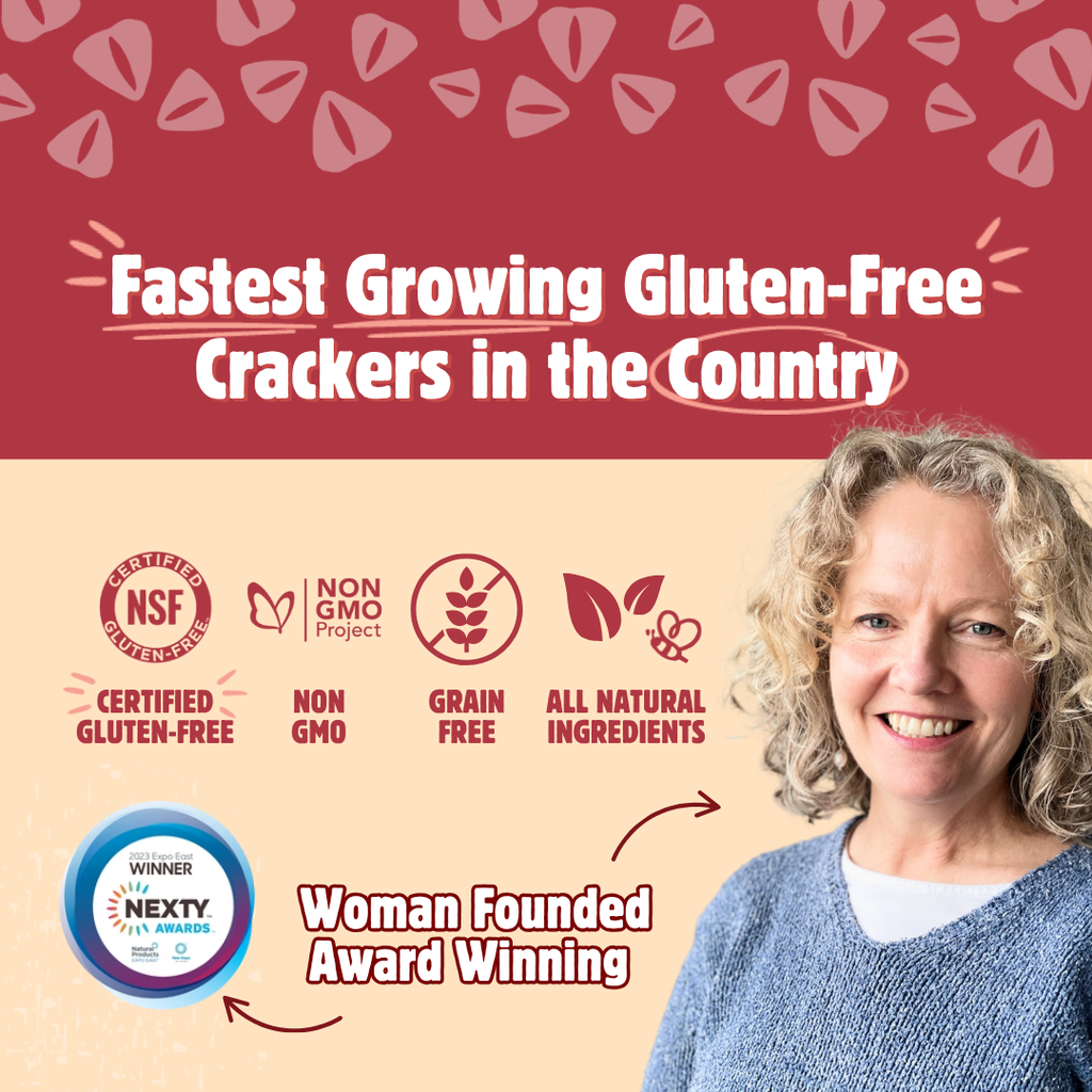 Better with Buckwheat | Maine Crisps - Cranberry Almond Crisps | Gluten-Free Crackers | Charcuterie