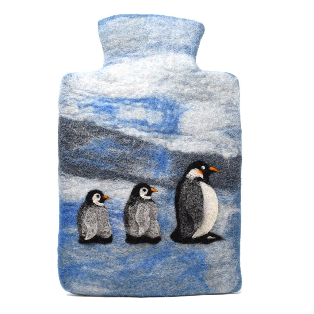 Penguin Felt Hot Water Bottles - Fair Trade