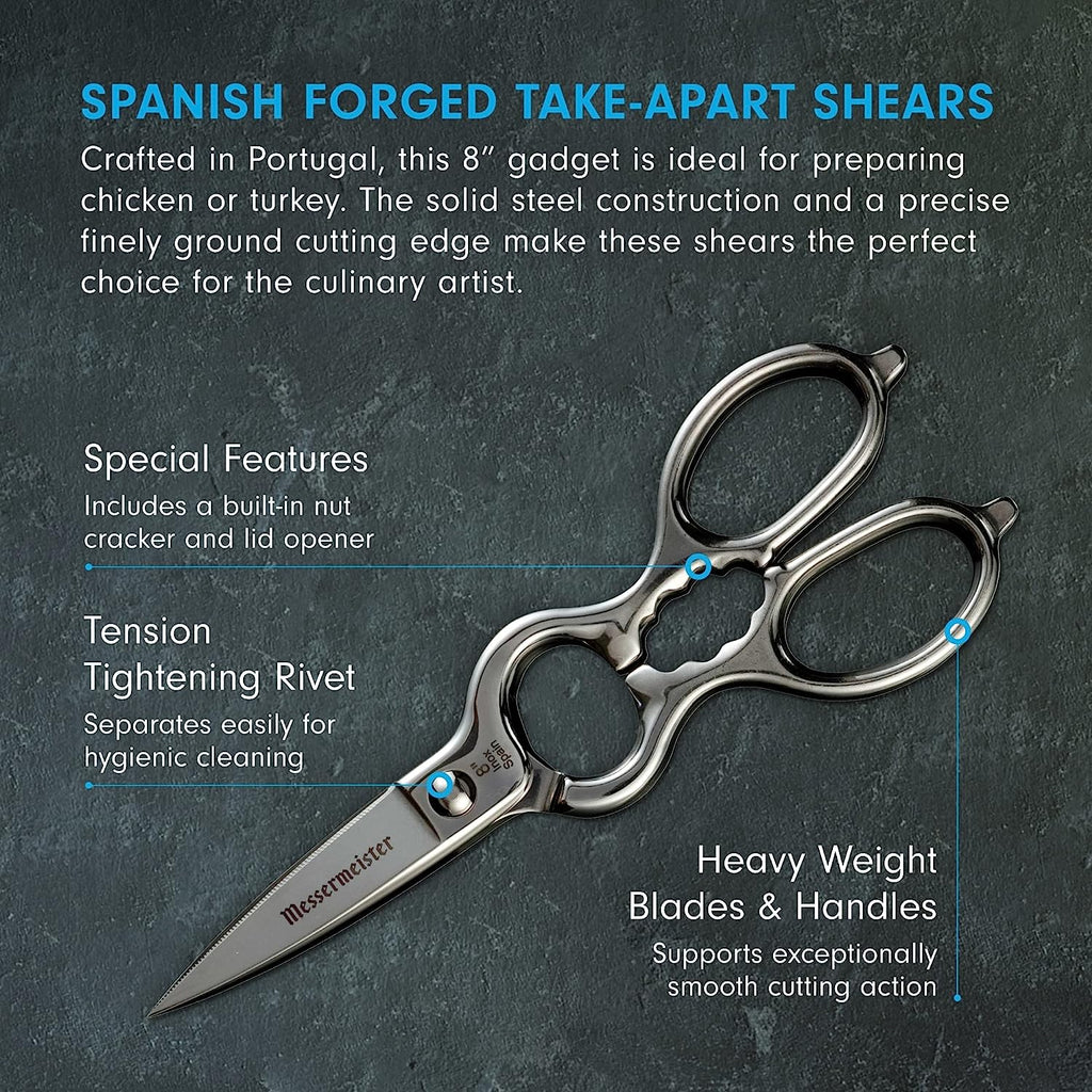 Messermeister - 8" Spanish Take-Apart Kitchen Scissors