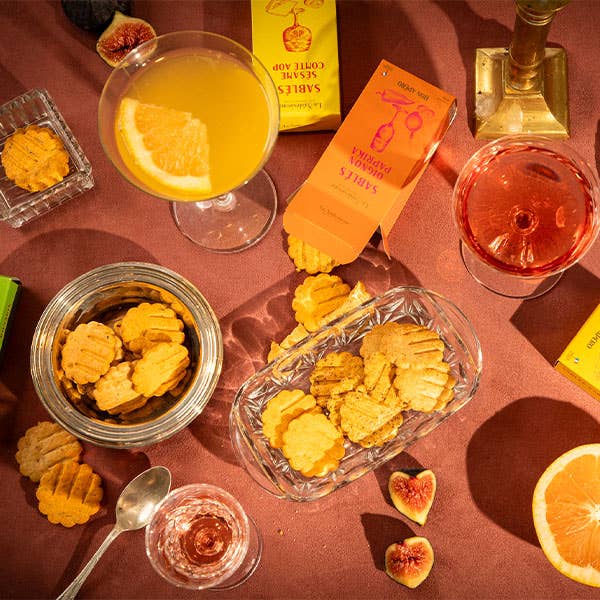 La Sablesienne USA - Parmesan Cheese & Black Pepper Savory Shortbread Crackers