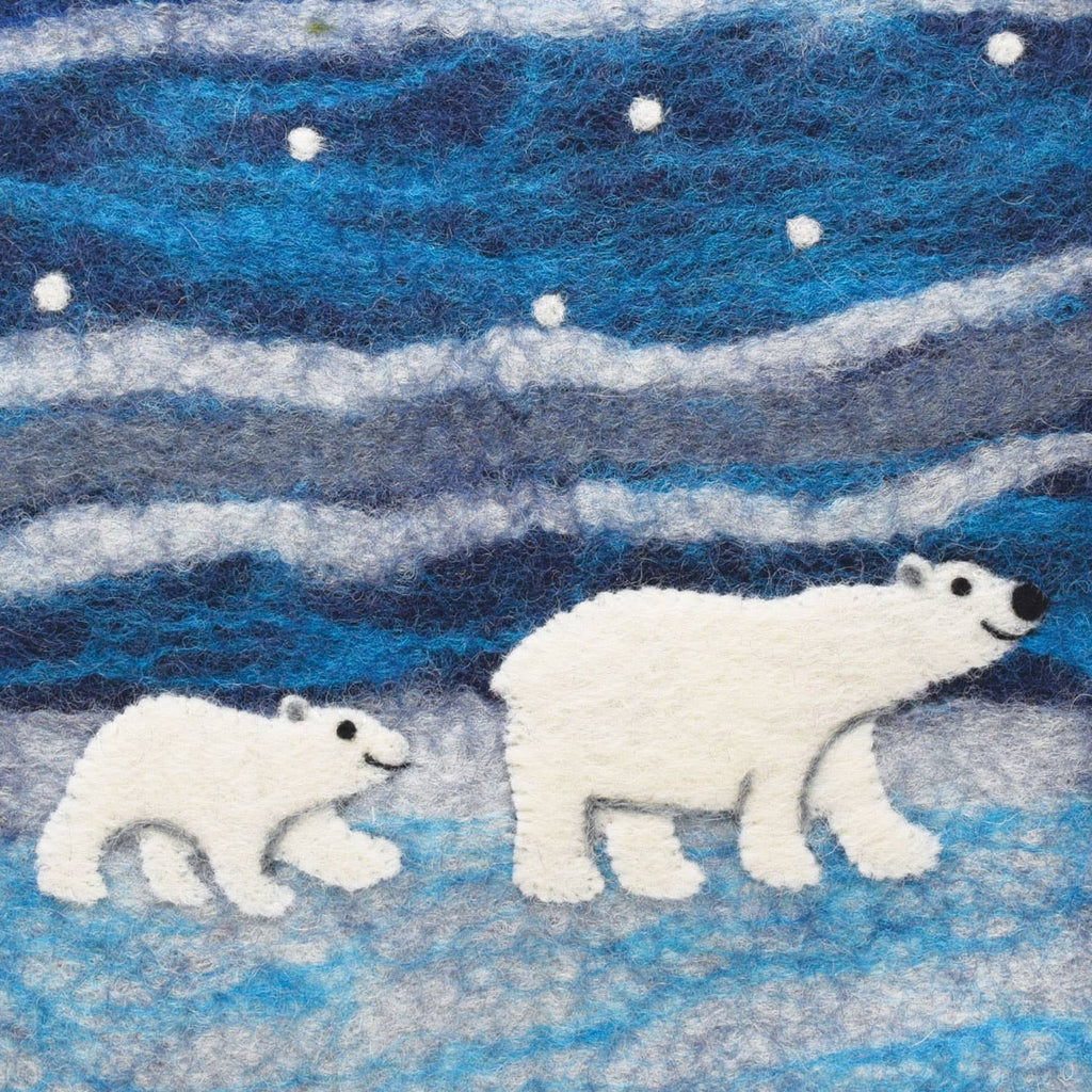 Polar Bear Felt Hot Water Bottles - Fair Trade