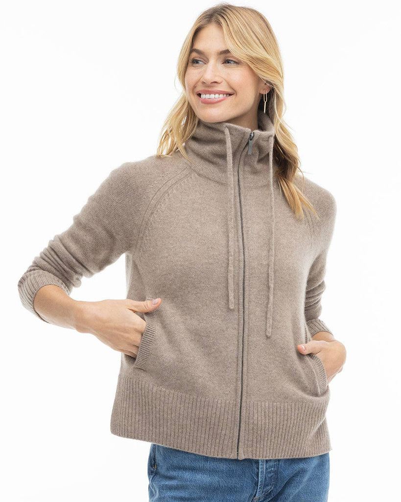 Pura Cashmere - Cashmere Drawstring Cardigan