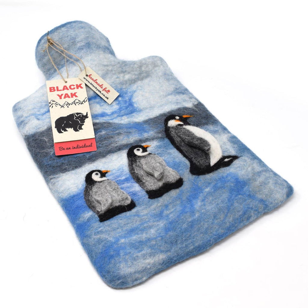 Penguin Felt Hot Water Bottles - Fair Trade