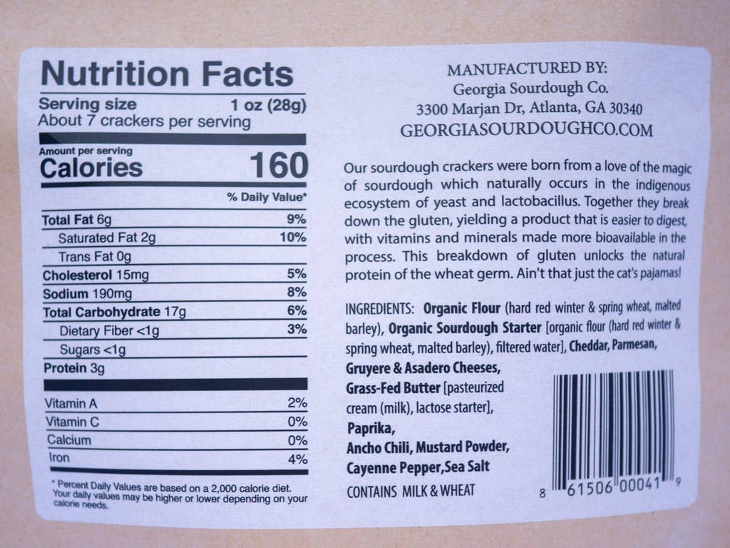 Georgia Sourdough Co. - Cheese Crackers