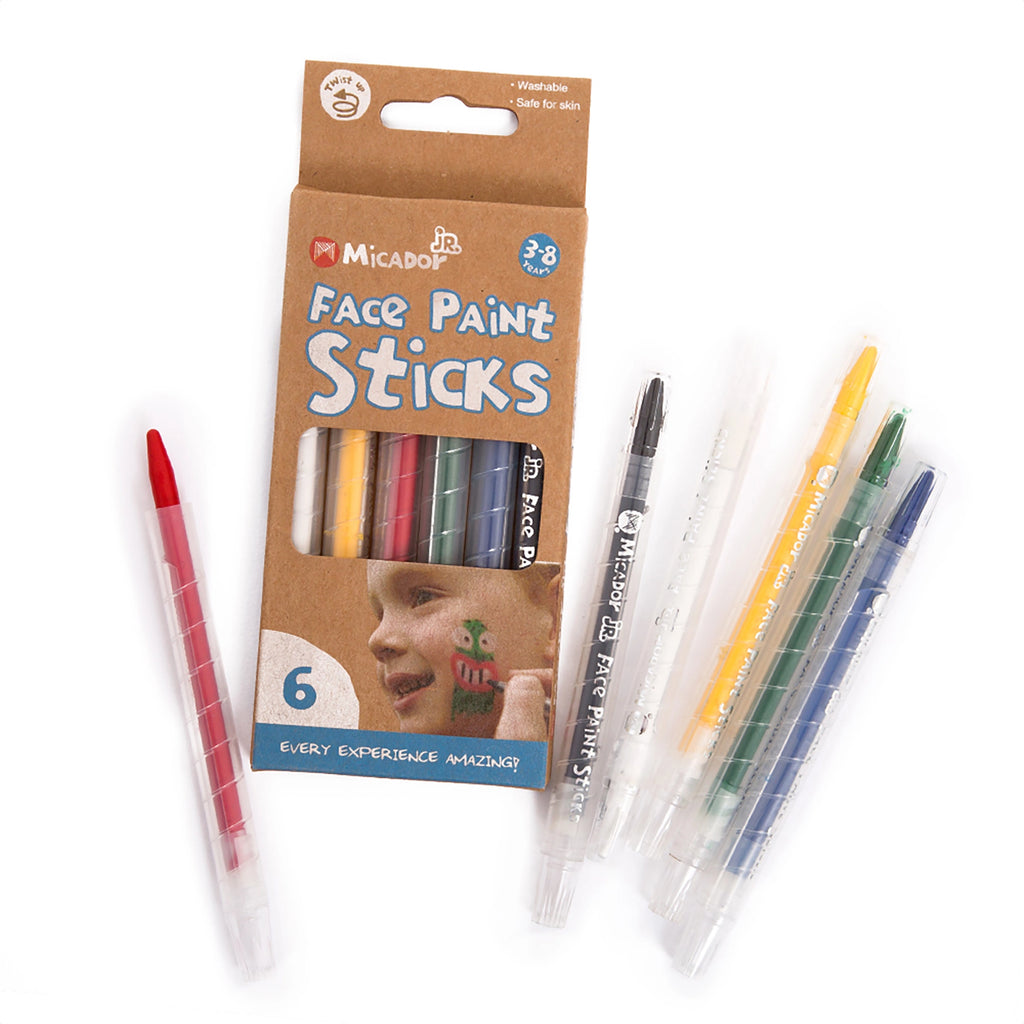 Micador Jr. - Face Paint Sticks, Set of 6