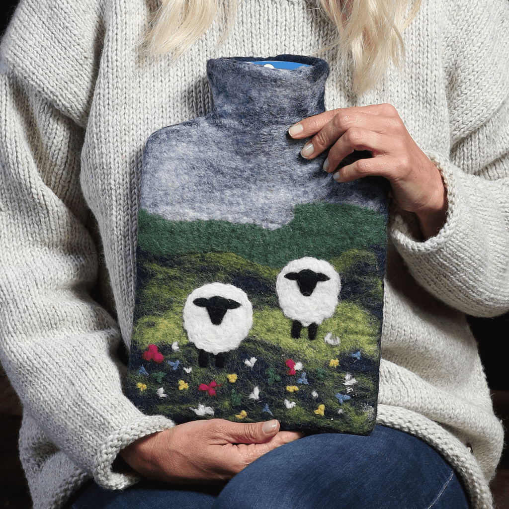 Sheep Felt Hot Water Bottles - Fair Trade