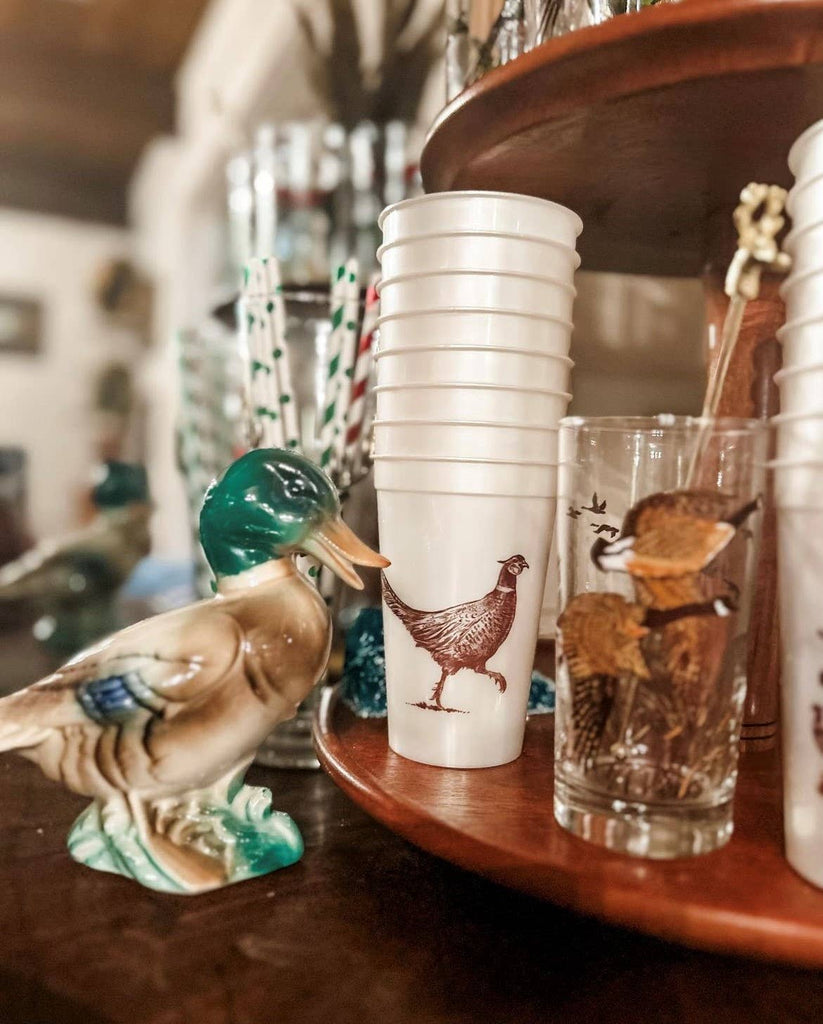 Alexa Pulitzer - Pheasant Strut 16oz Pearlized Cups