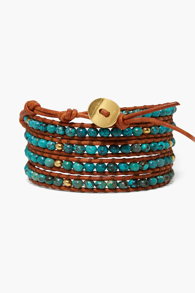 Chan Luu - Denali Wrap Bracelet, Turquoise