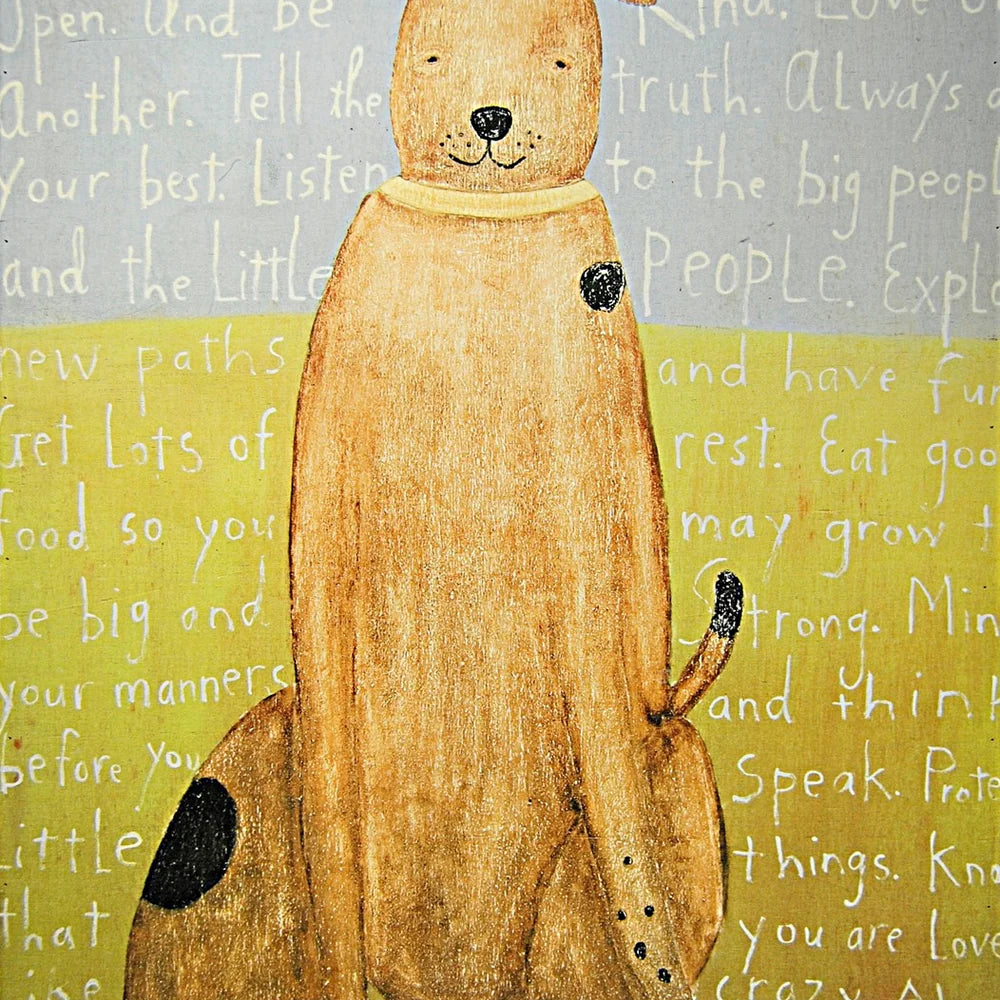 Sugarboo Art, White or Brown Boy Dog