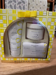 Beekman Pure Set/lotion, cream, bar soap