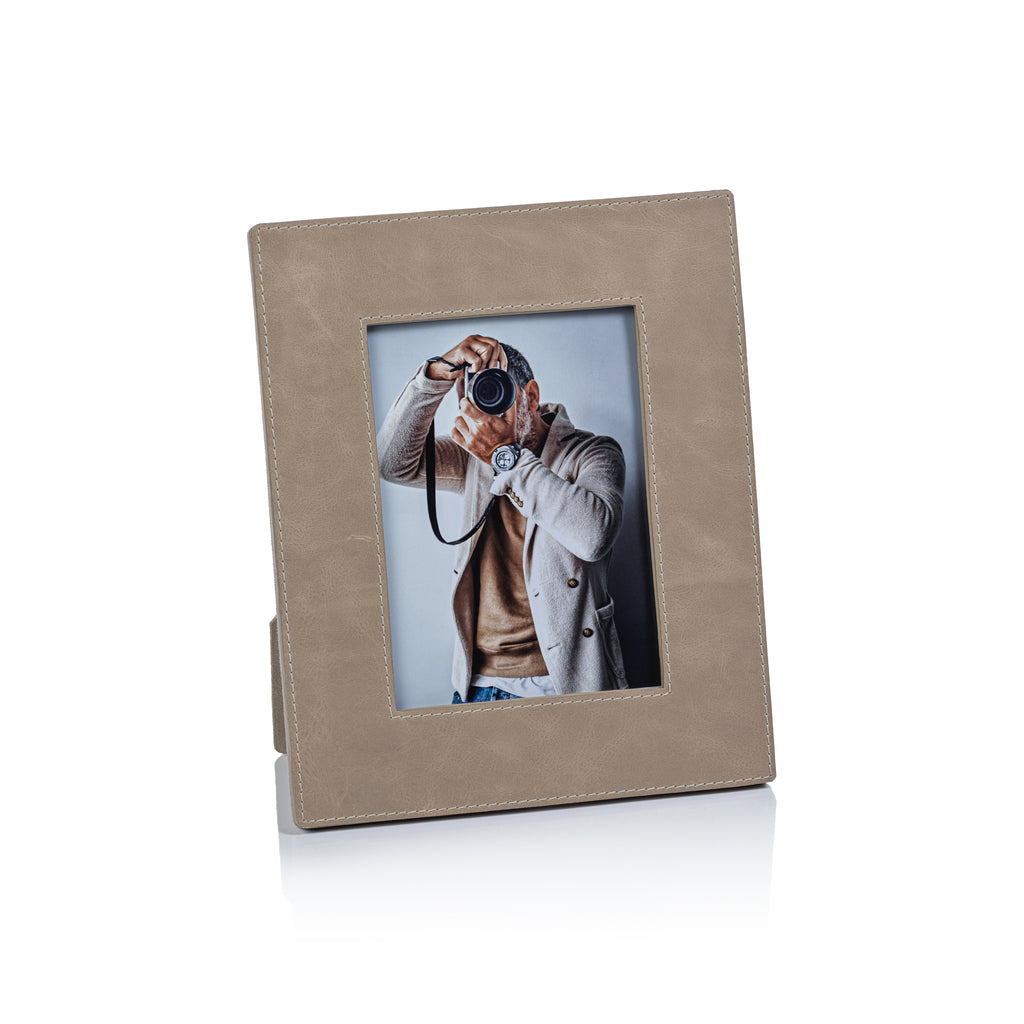 Zodax - Bellecote Photo Frame, Mink Leather