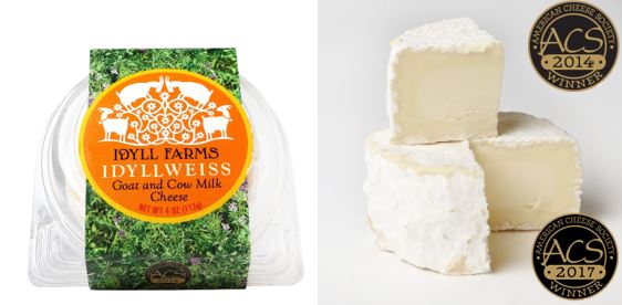 Idyll Farms Idyllweiss Goat and Cow Milk Cheese