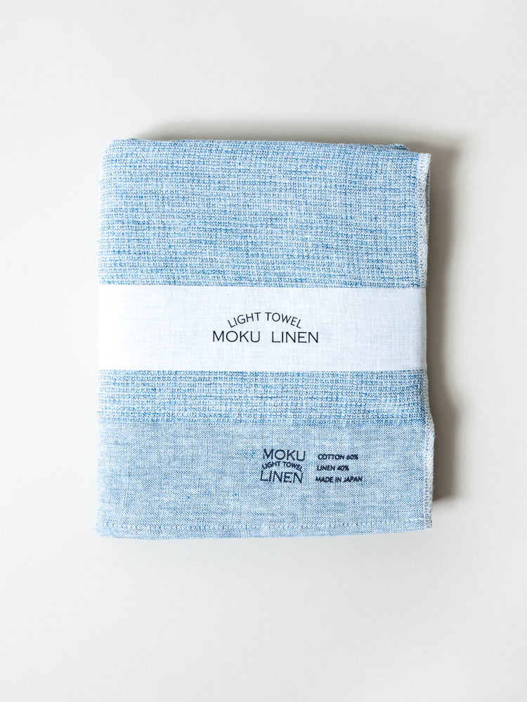 Morihata - Moku Linen Towel, Blue