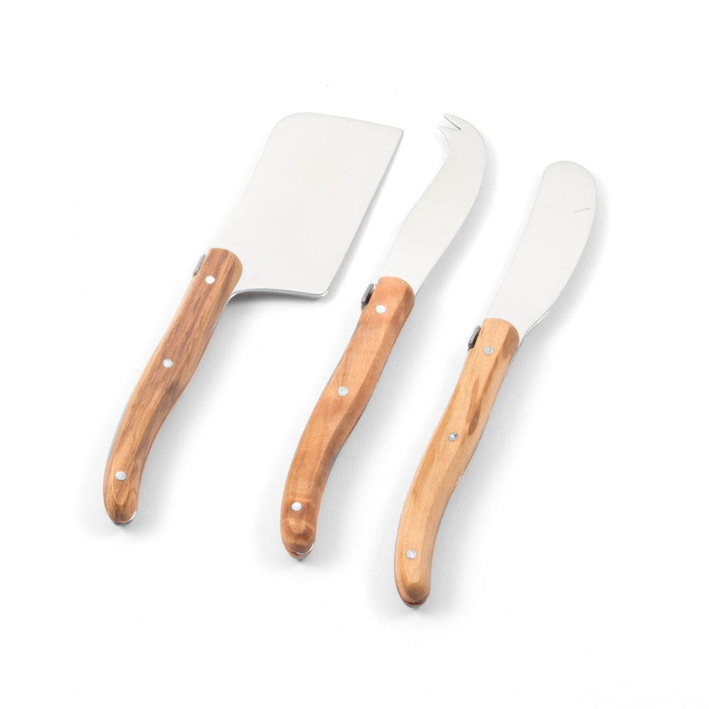 Kiss That Frog - Laguiole France-Olivewood Cheese Knives