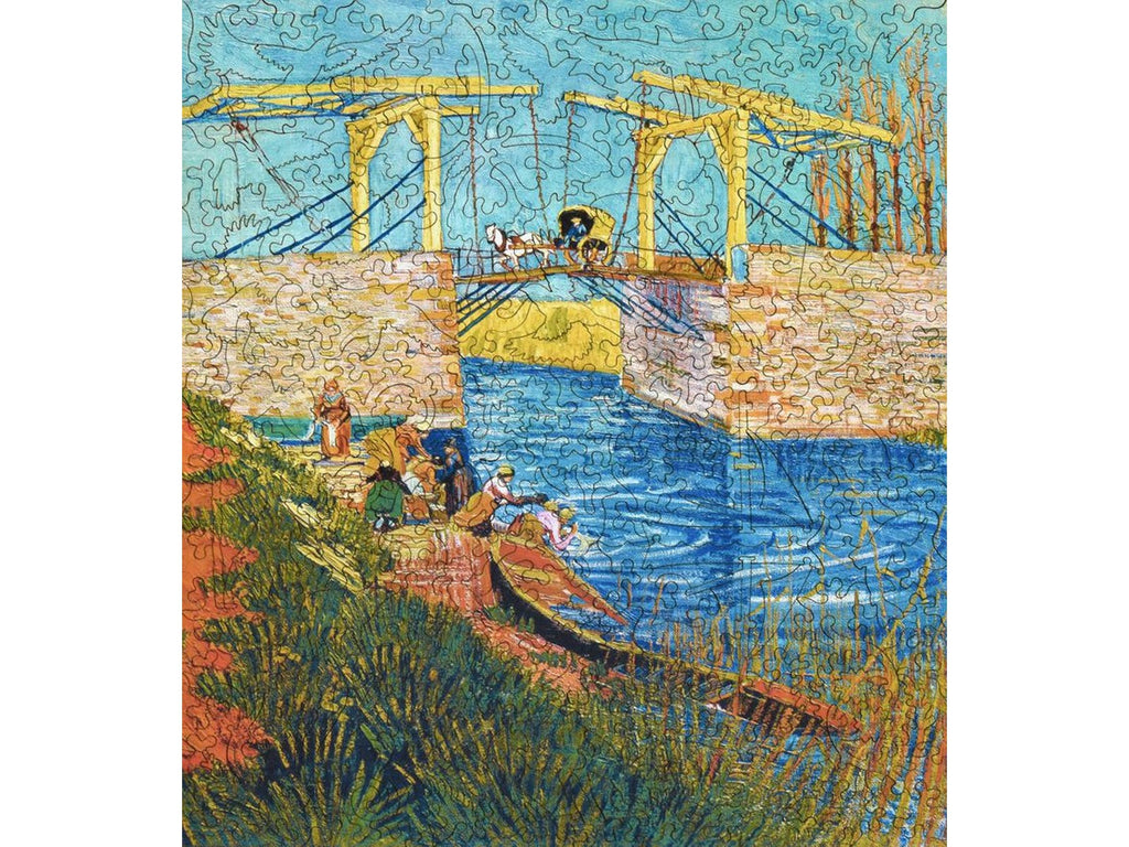 Liberty Puzzles - The Langlois Bridge at Arles with Women Washing