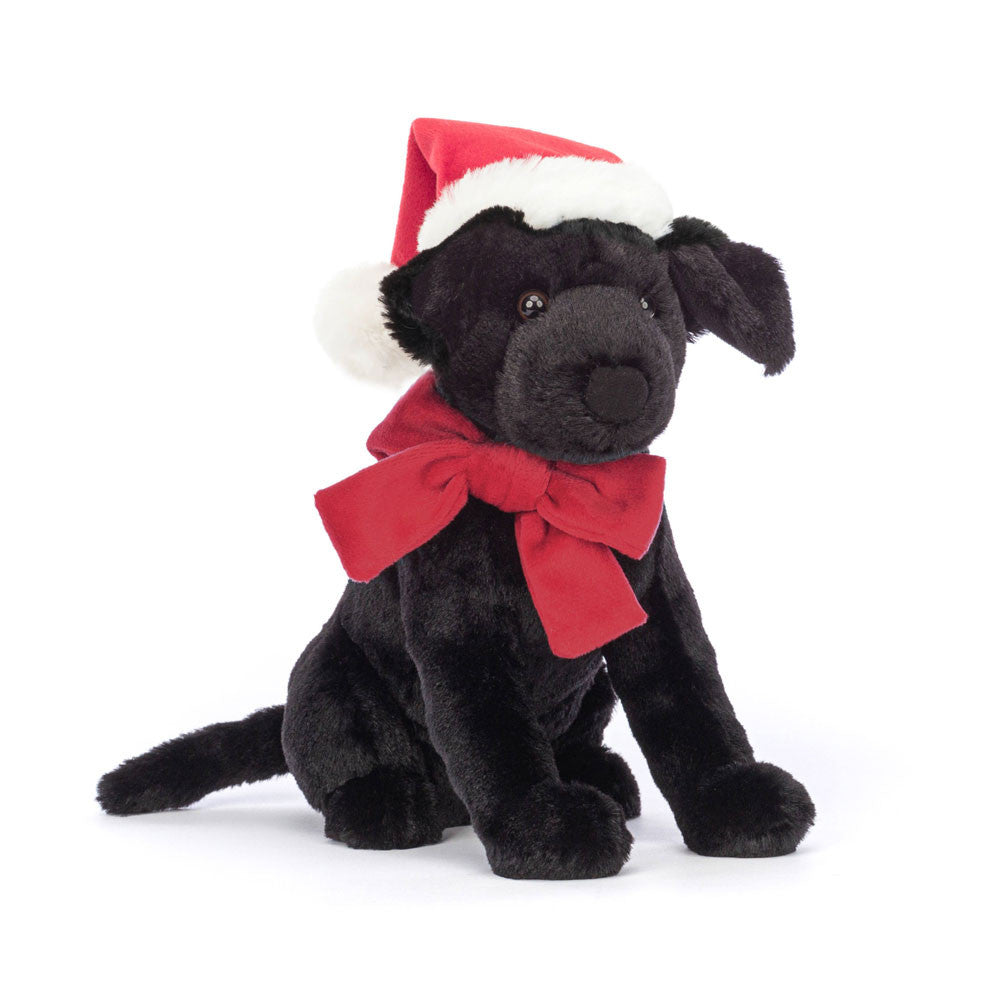 JellyCat  - Winter Warmer Pippa Black Labrador