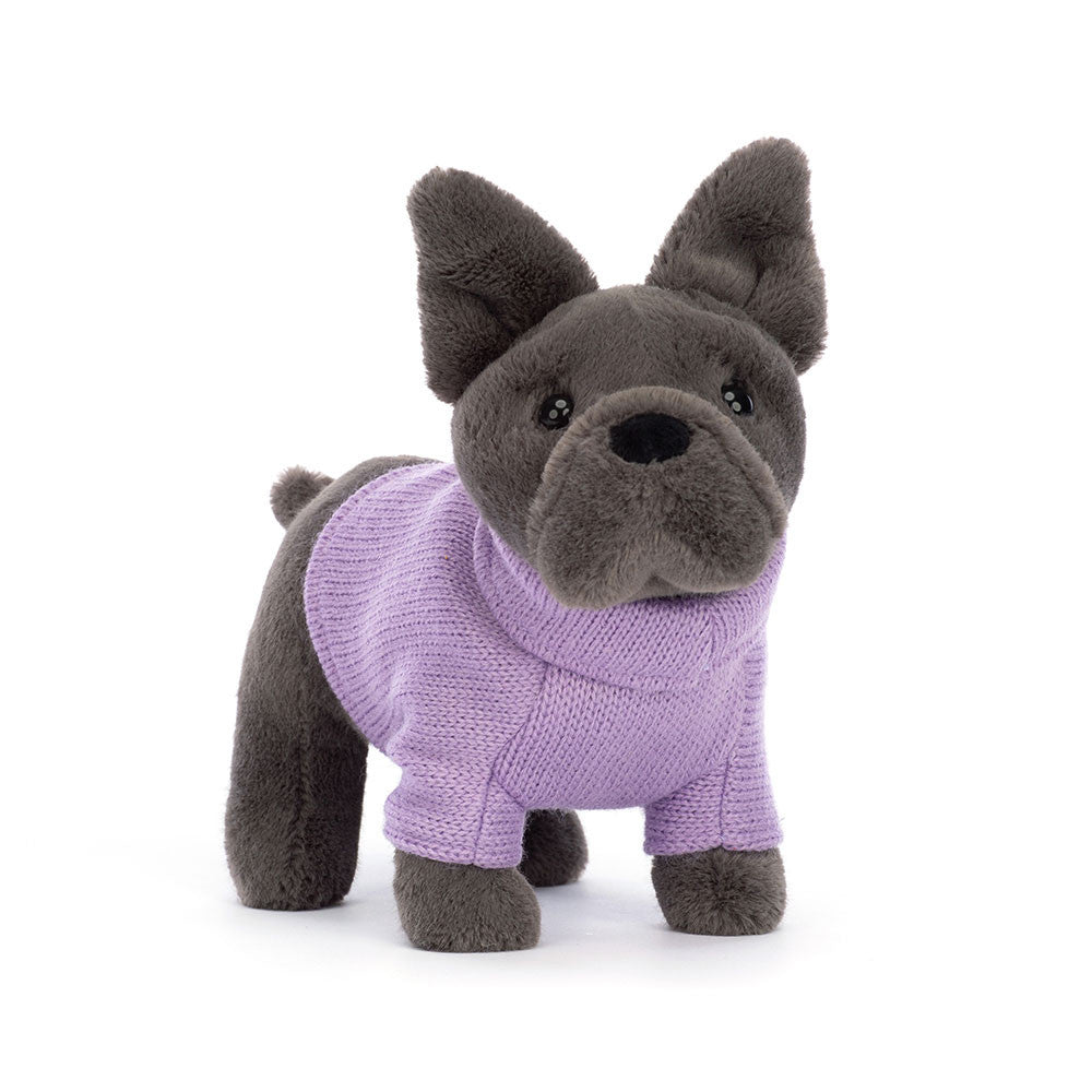 JellyCat  - Sweater French Bulldog Purple