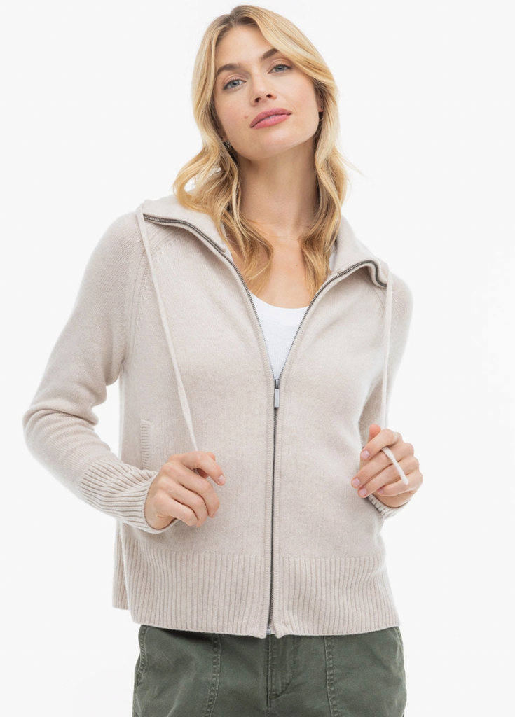Pura Cashmere - Drawstring Cardigan