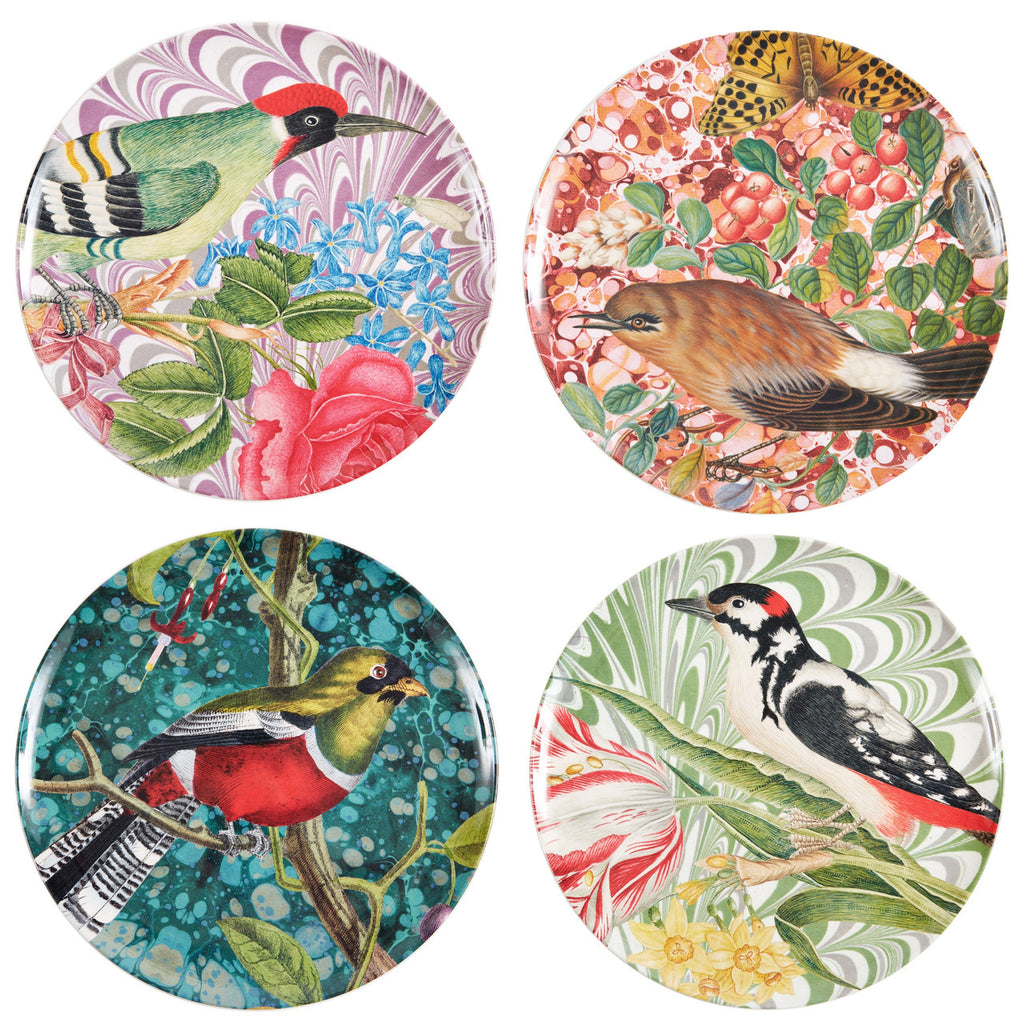 Thomas Paul - Flora & Fauna Dinner Plates, Set of 4, Melamine