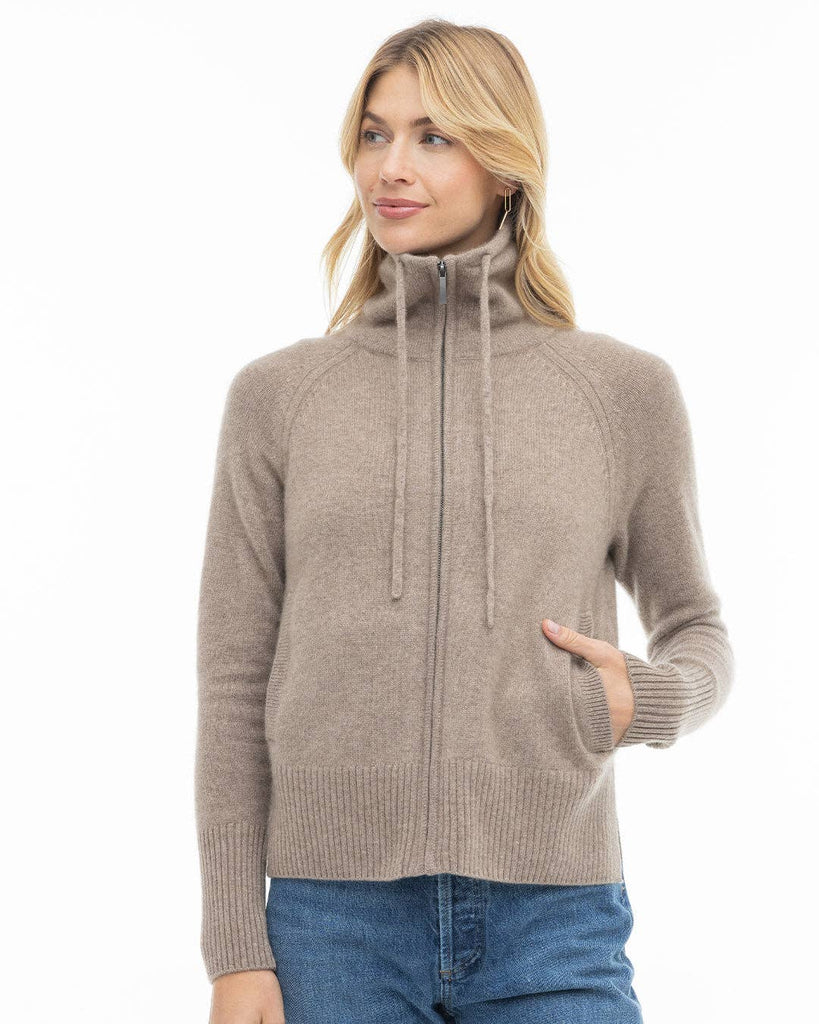 Pura Cashmere - Cashmere Drawstring Cardigan