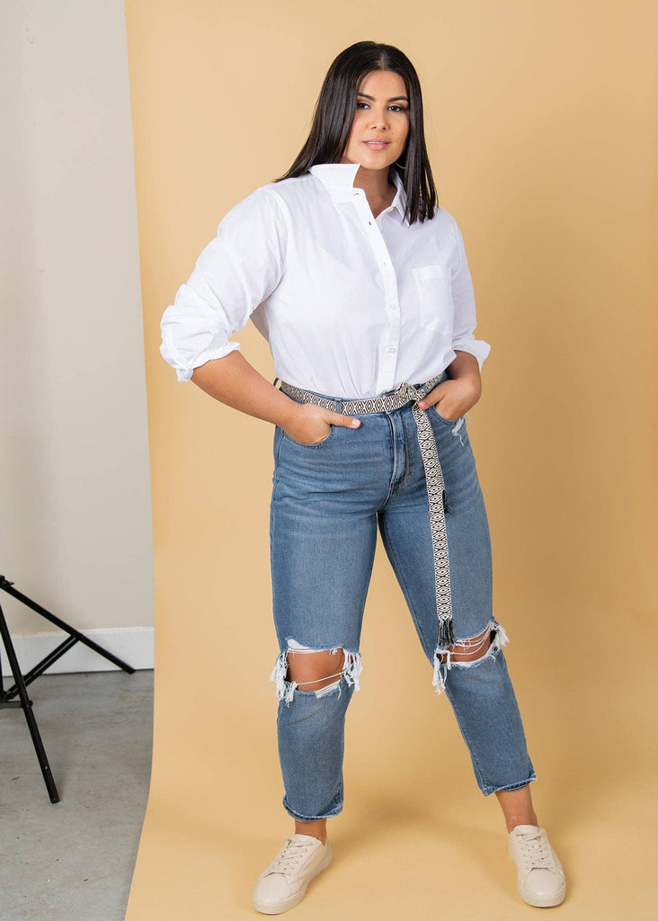 and for Good - Good Boyfriend Shirt - Classic White