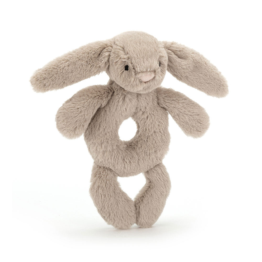 Jellycat I am Bashful Beige Bunny Ring Rattle